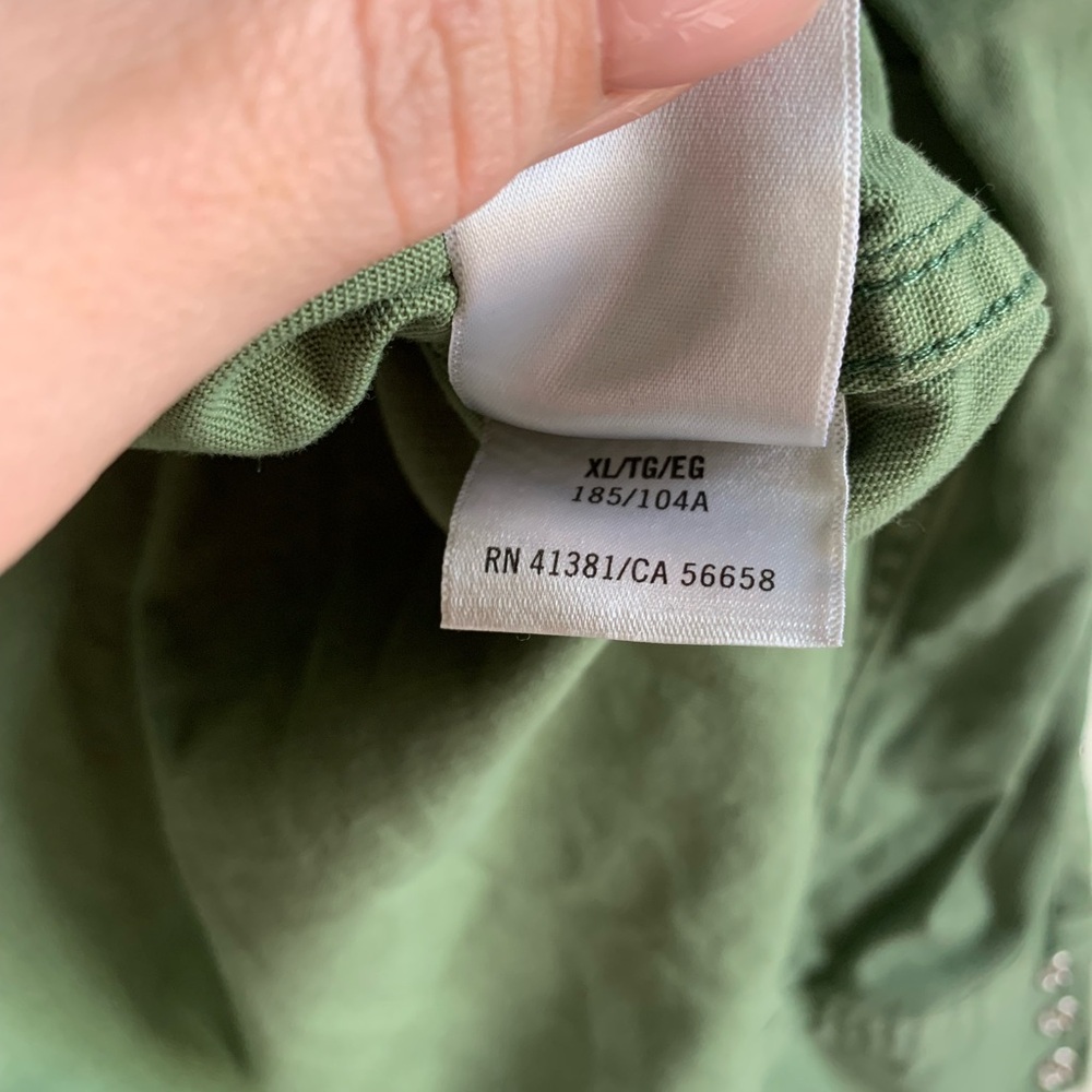 Polo Ralph Lauren Garment-Dyed Denim Western Shirt Green Size XL - Picture 7 of 7